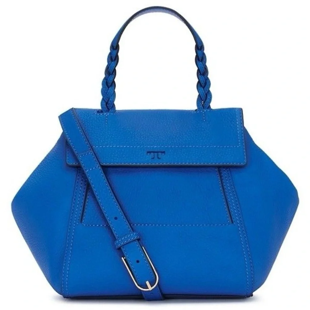 Tory Burch Half Moon Leather Satchel 💙 - Picture 3 of 17